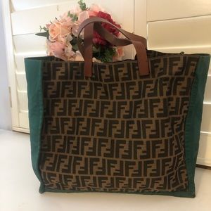 Authentic fendi shoppers bag
